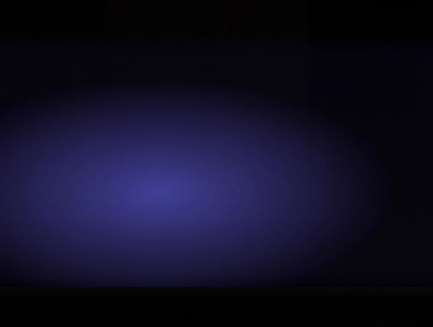 AMOLED & Dark wallpaper fitted to the Galaxy Z Fold 8 main display — deep indigo radial glow spreading from the lower-left over a near-black field