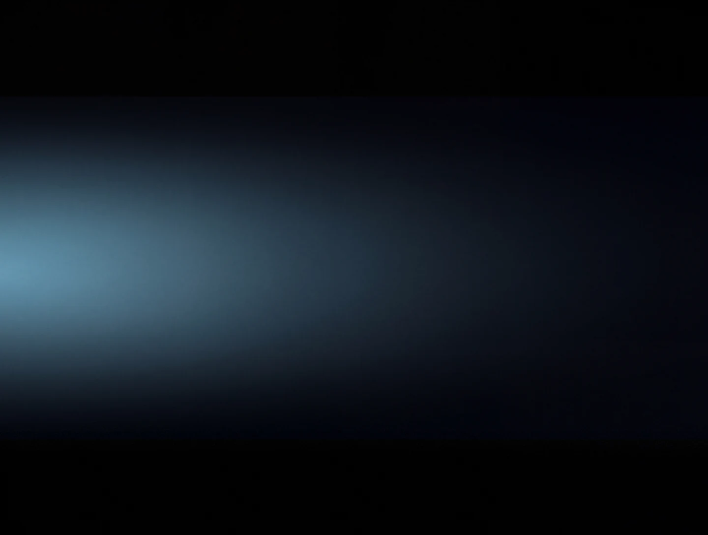 AMOLED & Dark wallpaper fitted to the Galaxy Z Fold 8 main display — dim cyan glow entering from the left edge and dissolving into black
