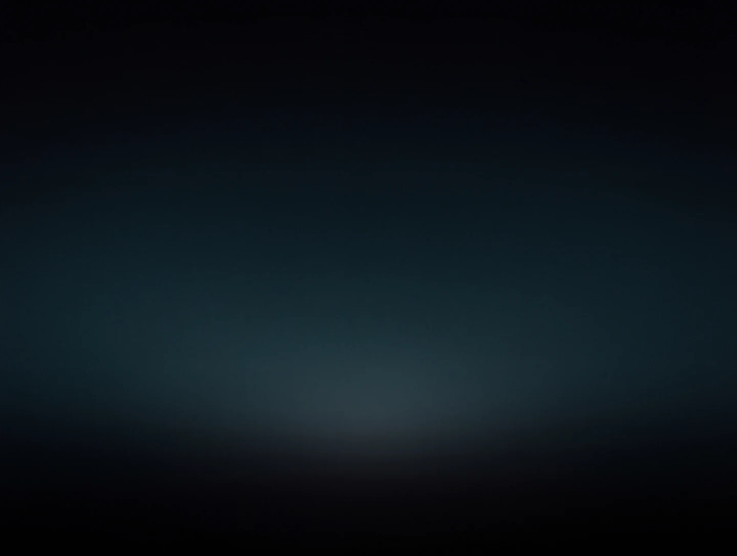 AMOLED & Dark wallpaper fitted to the Galaxy Z Fold 8 main display — faint deep teal wash with one soft glow low in an almost black frame
