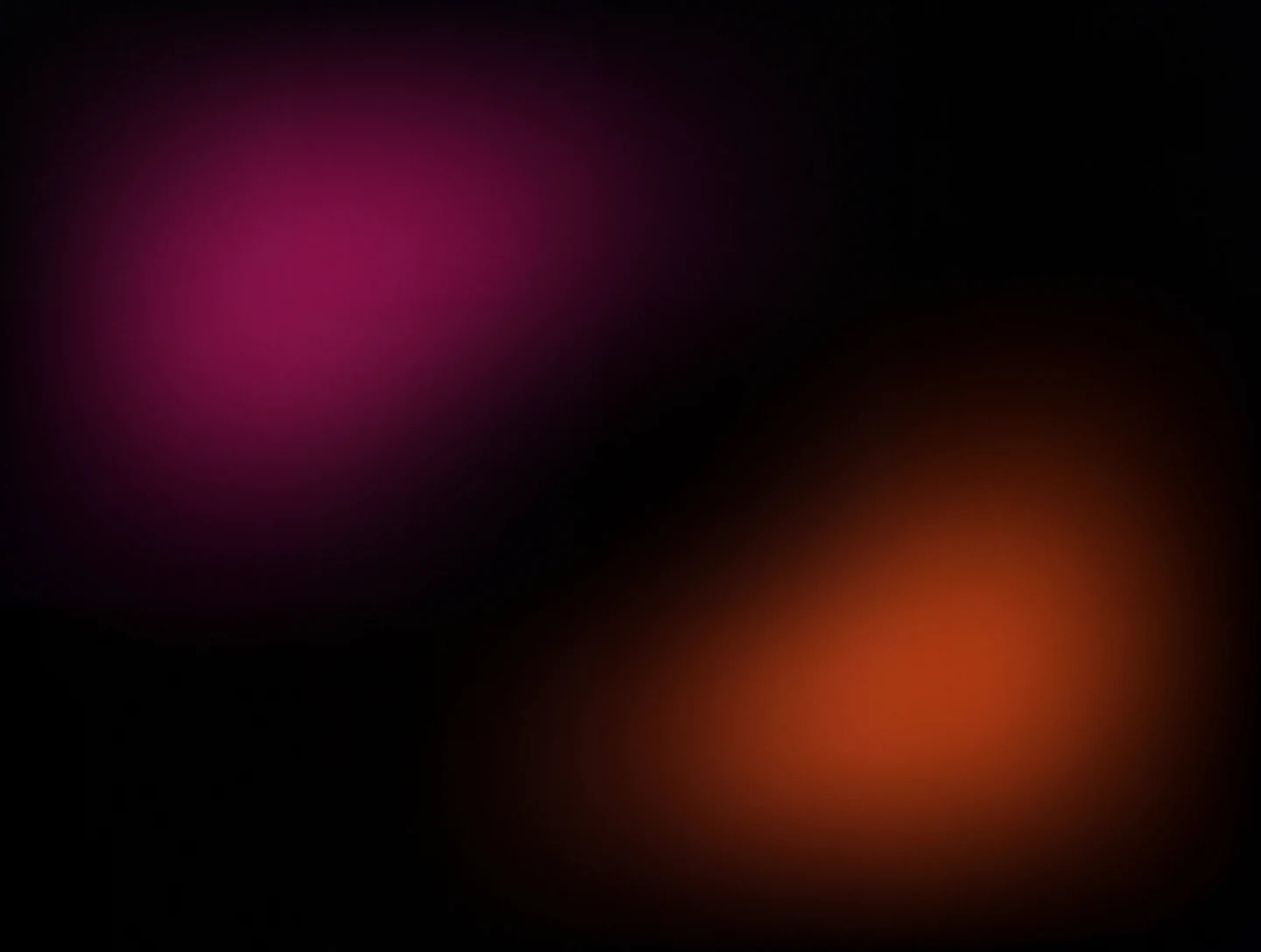 AMOLED & Dark wallpaper fitted to the Galaxy Z Fold 8 main display — deep magenta upper-left glow and warm ember lower-right glow, parted by black