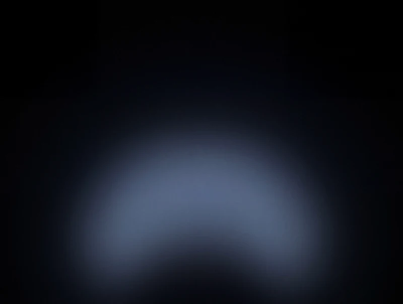 AMOLED & Dark wallpaper fitted to the Galaxy Z Fold 8 main display — a soft slate-blue glow low in the frame, fading into black above