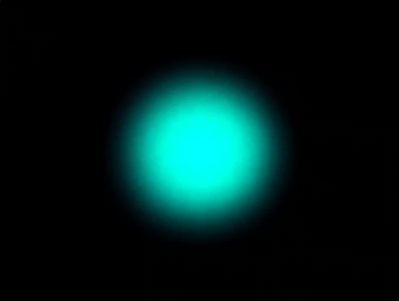 AMOLED & Dark wallpaper fitted to the Galaxy Z Fold 8 main display — a soft teal halo glowing at the centre, fading out into black