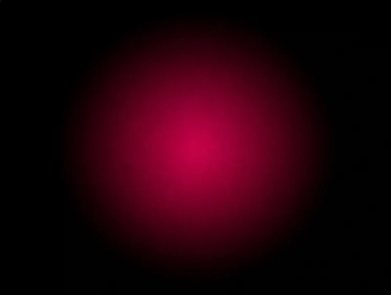 AMOLED & Dark wallpaper fitted to the Galaxy Z Fold 8 main display — a single dim deep-crimson aura floating just below the centre, surrounded by black