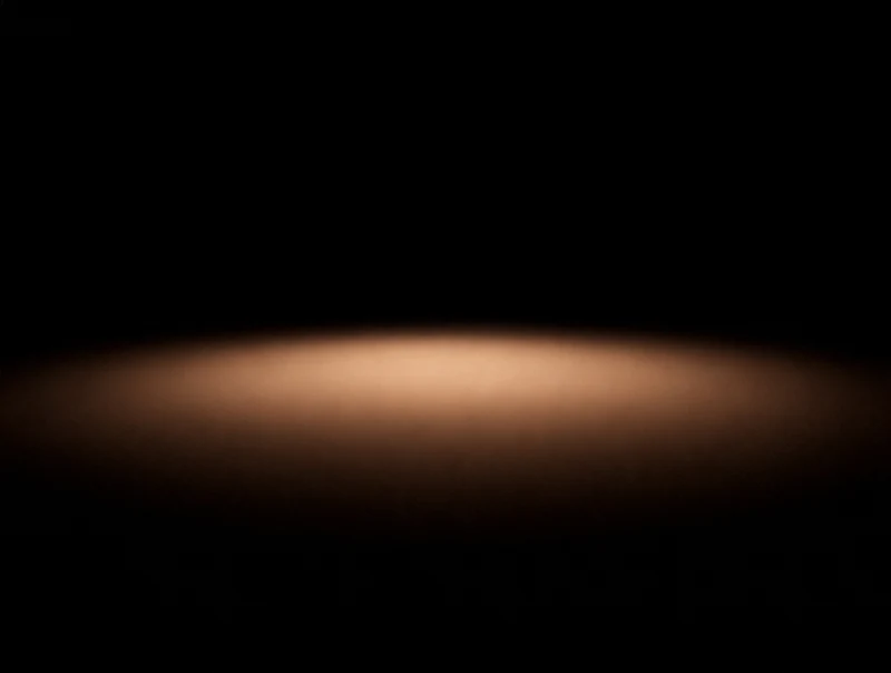 AMOLED & Dark wallpaper fitted to the Galaxy Z Fold 8 main display — a broad low bronze glow spreading beneath the centre