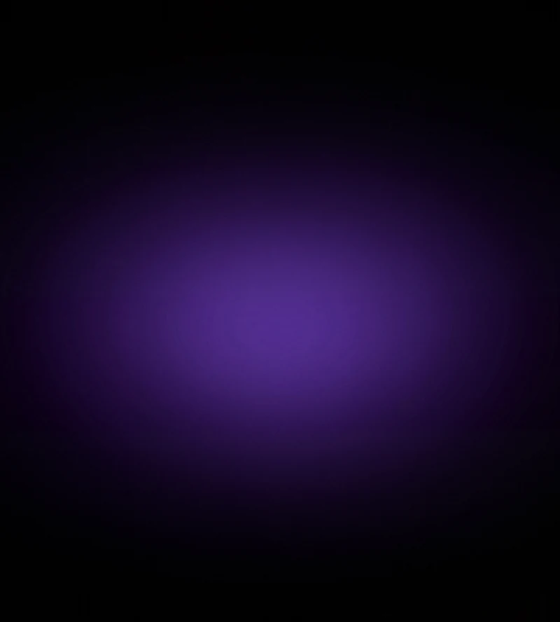 AMOLED & Dark wallpaper fitted to the Galaxy Z Fold 8 Ultra main display — a soft violet bloom centred in an empty field of near-black