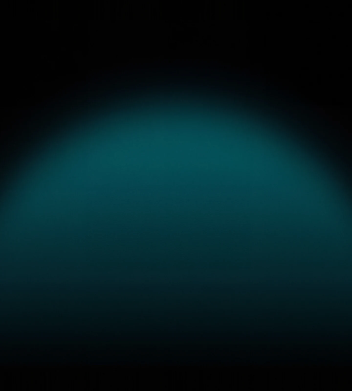 AMOLED & Dark wallpaper fitted to the Galaxy Z Fold 8 Ultra main display — a wide teal band rising from black and settling back into it