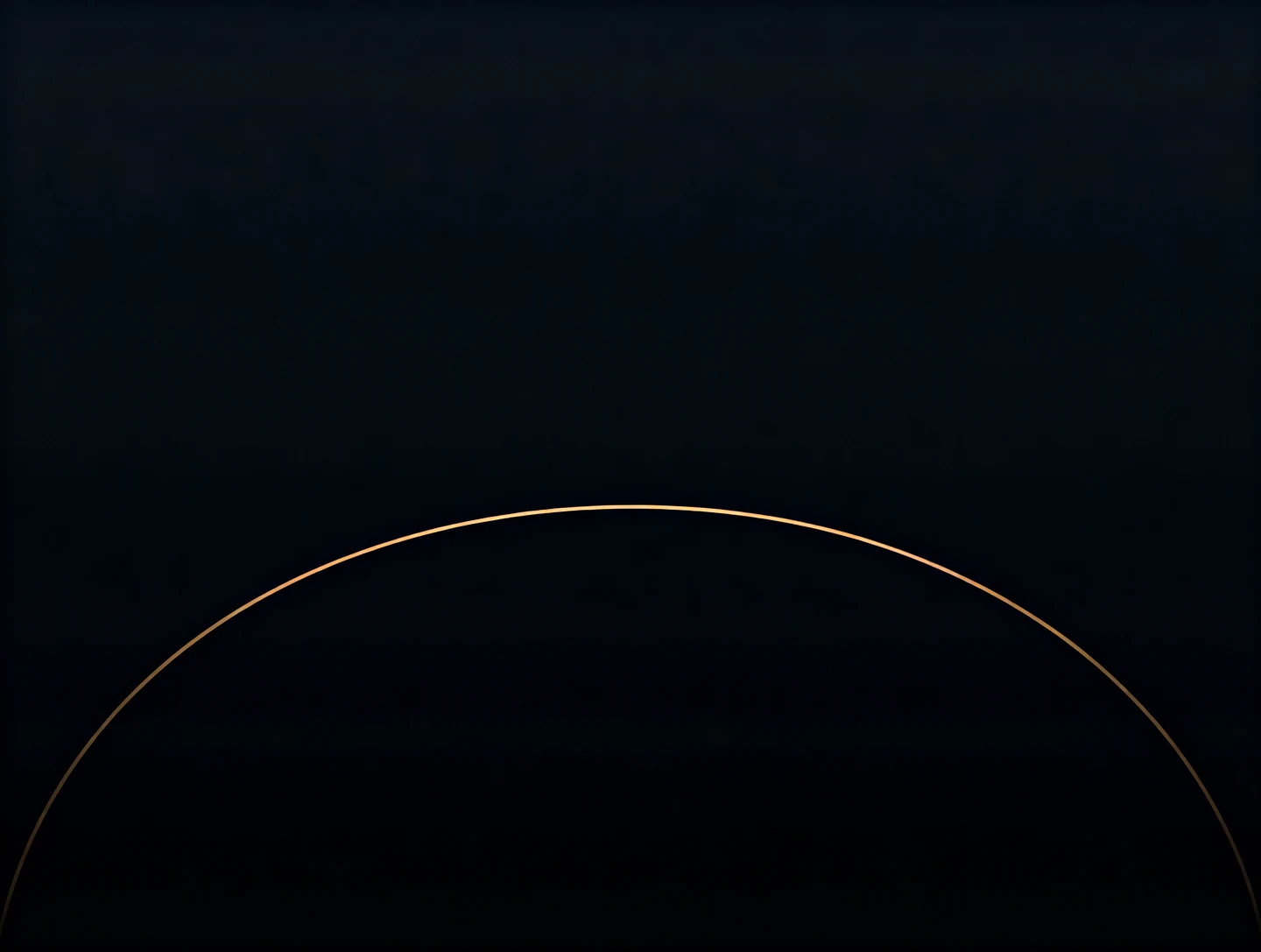 Minimal & Abstract wallpaper fitted to the Galaxy Z Fold 8 main display — one large thin gold ring drawn right of centre on a flat near-black field